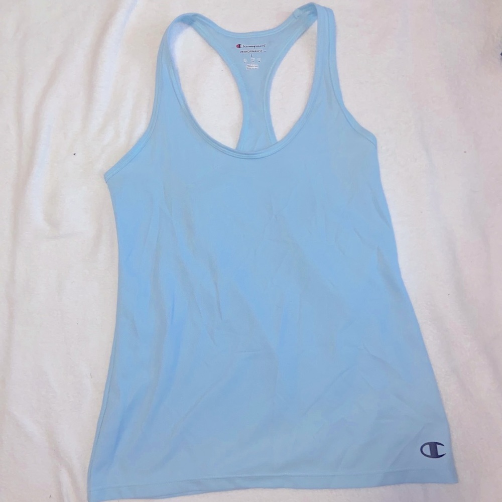 🌷4/20 Blue Champion razor back workout tank top